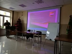 Fot.1 Prezentacja systemu uszczelnień z płynnej folii tworzywowej firmy ENKE-WERK